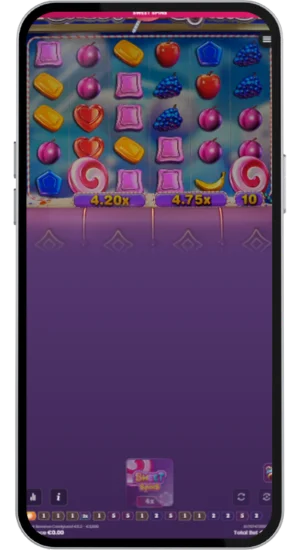 Sweet Spins feature with high multipliers